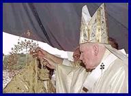 Su Santidad Juan Pablo II y la Vigen de la Caridad del Cobre